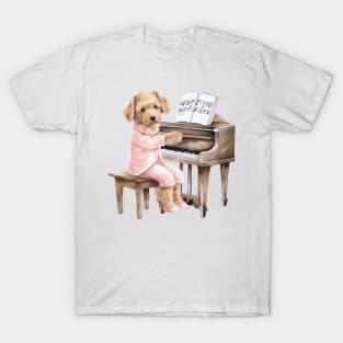 piano dog T-Shirt